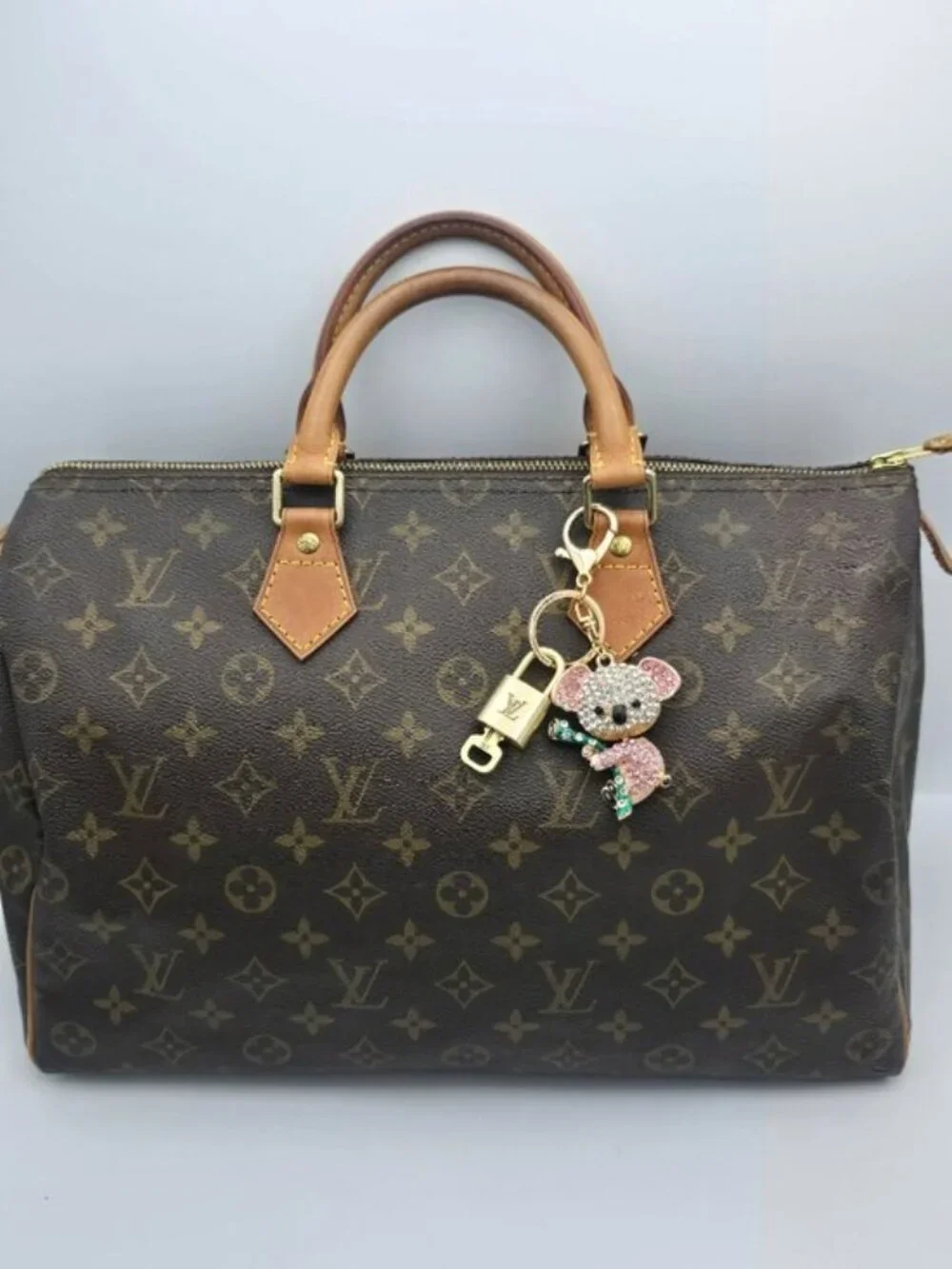 Louis Vuitton Gold Padlock Key 🔒 Authentic LV Charm + Unbranded Cat Keychain